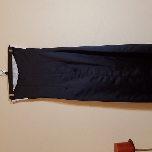 Jessica McClintock for Gunne Sax Vintage color block strapless maxi gown size 1 - Picture 5 of 14